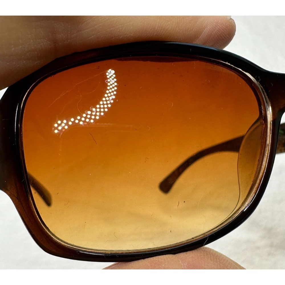 Coach Sunglasses Peony W604 Floral Brown Gradient C Logo 60 18 135 - Picture 12 of 14